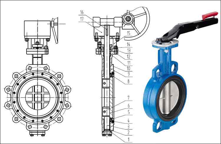 Duplex 2205 Butterfly Valves Structure